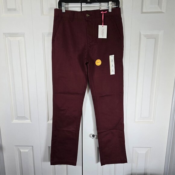 NWT Men’s Slim Fit Burgundy Jeans – Size 36 - Picture 1 of 6
